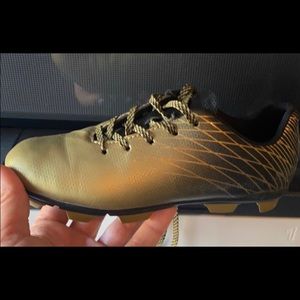 Gold soccer cleats EC